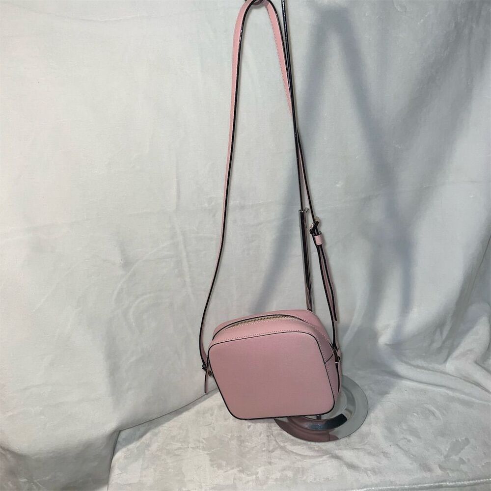 Kate Spade Pink Saffiano Leather Crossbody Bag Adjustable Strap - Picture 3 of 11